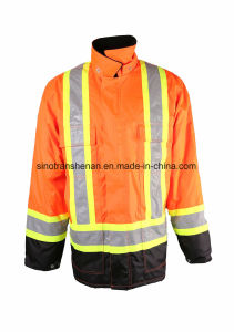 Hi-Vis Jacket Thermal Jacket 100% Polyester Waterproof