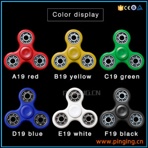 Tri Bar Finger Gyro Toy Anti Stress Hand Fidget Spinner