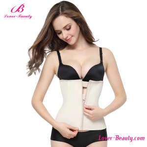 Breathable Steel Bone Clip Zip Latex Waist Trainer Corset